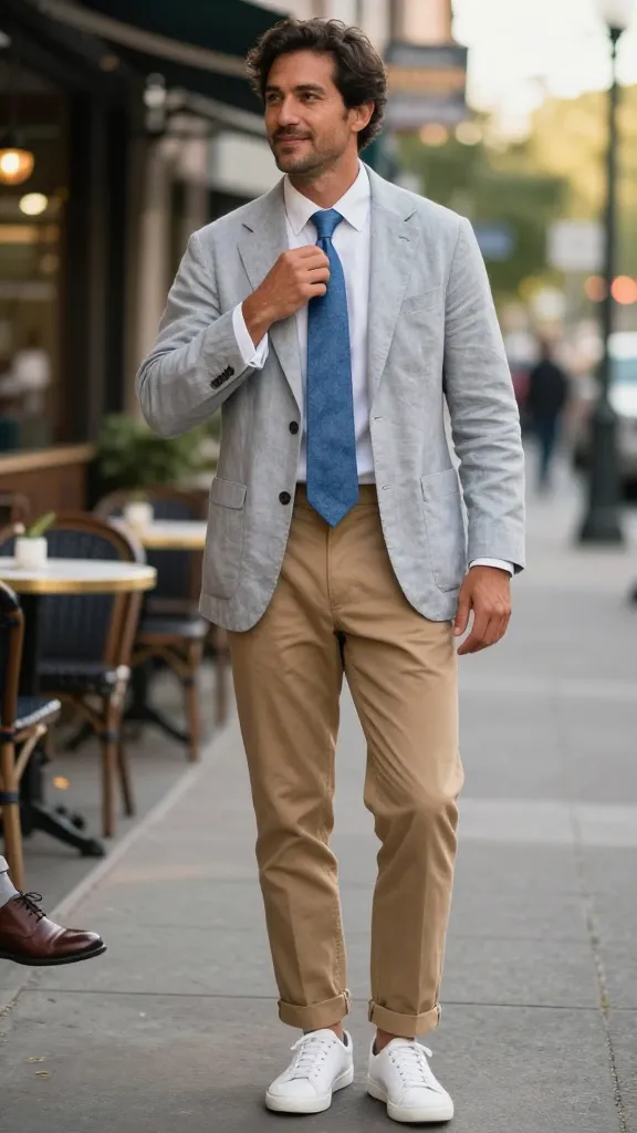 Upgrade Your Style with 12 Summer Ties for Men Ideas 8 Cotton Chambray Ties For Denim-Touch Cool