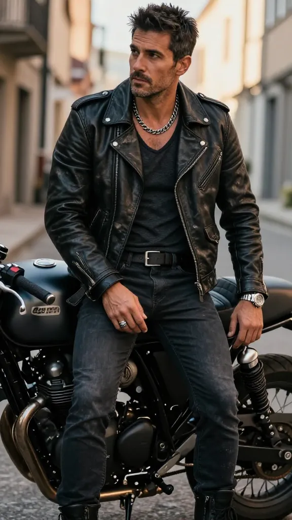 Biker Fashion for Men: 9 Bold Outfit Ideas 9 Jewelry With Bite