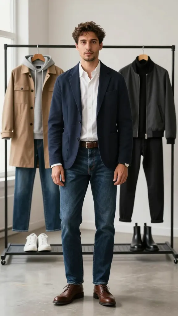 Men’s Denim Style: 7 Ideas That Make Every Fit Look Better 4 Build A Capsule: Three Washes, Endless Outfits