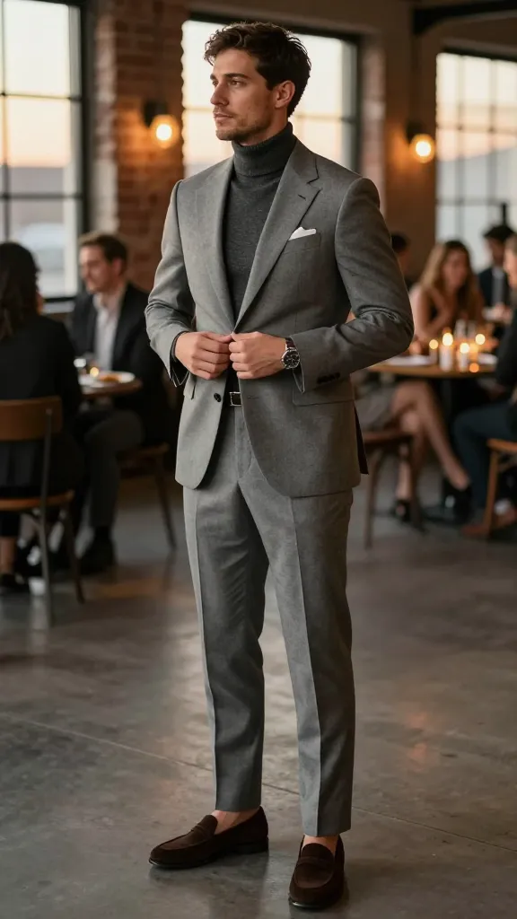 7 Men's Engagement Outfit Ideas for a Sharp Look 10 Smart-Casual Suit With Luxe Knitwear