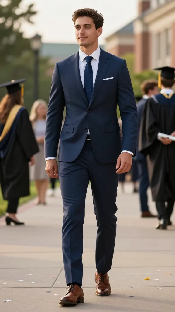 12 Graduation Suit Ideas That Make a Statement 4 Modern Navy: Sharp, Simple, Unstoppable