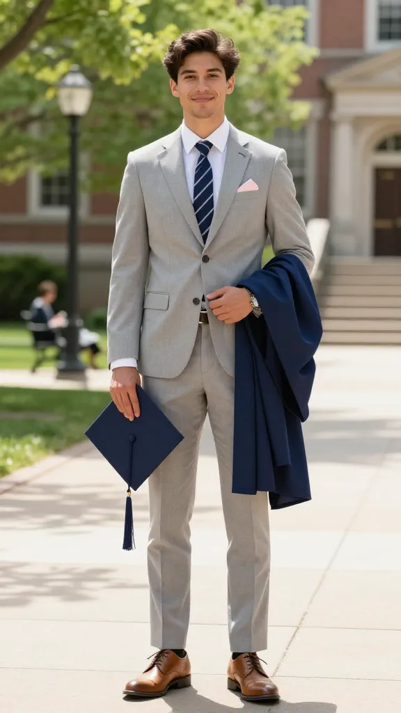 12 Graduation Suit Ideas That Make a Statement 6 Light Gray, Big Day: Spring-Summer Standout