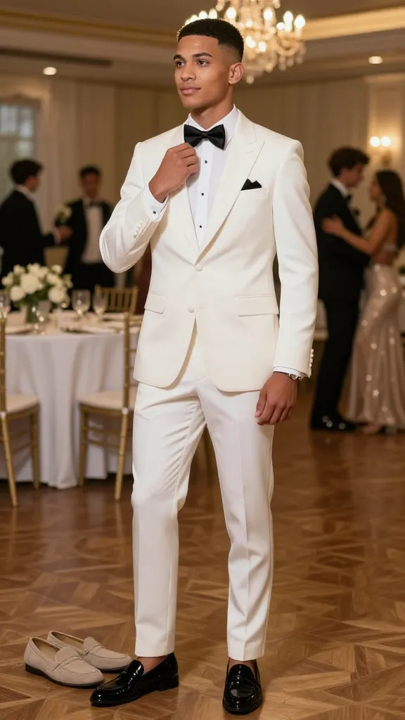 11 Prom Suit for Men That Steal the Show 10 All-White Flex