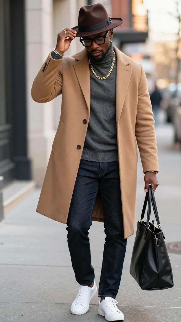 8 Black Men’s Fashion Ideas for a Sharp, Modern Look 8 Accessorize Like an Adult: Jewelry, Hats, and Frames