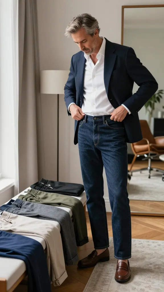 Men’s Fashion Over 50: 7 Ideas That Instantly Elevate Your Look 8 Choose Grown-Up Denim and Trousers