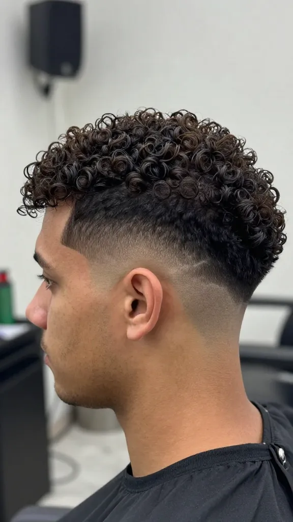 9 Skin Fade Haircut for Men That Look Sharp Fast 9 Curly Top With Drop Skin Fade