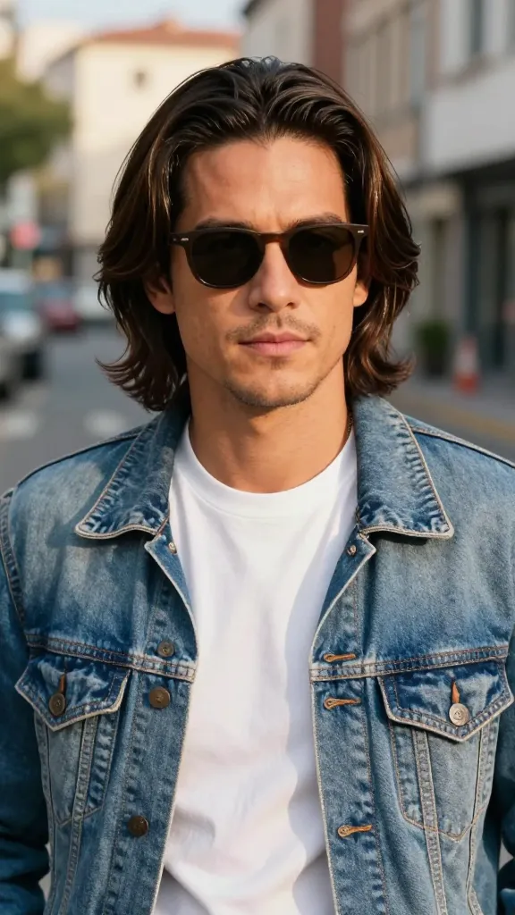 9 Flow Haircut for Men Ideas Guys Are Stealing This Year 8 Middle-Part Flow With Retro Energy