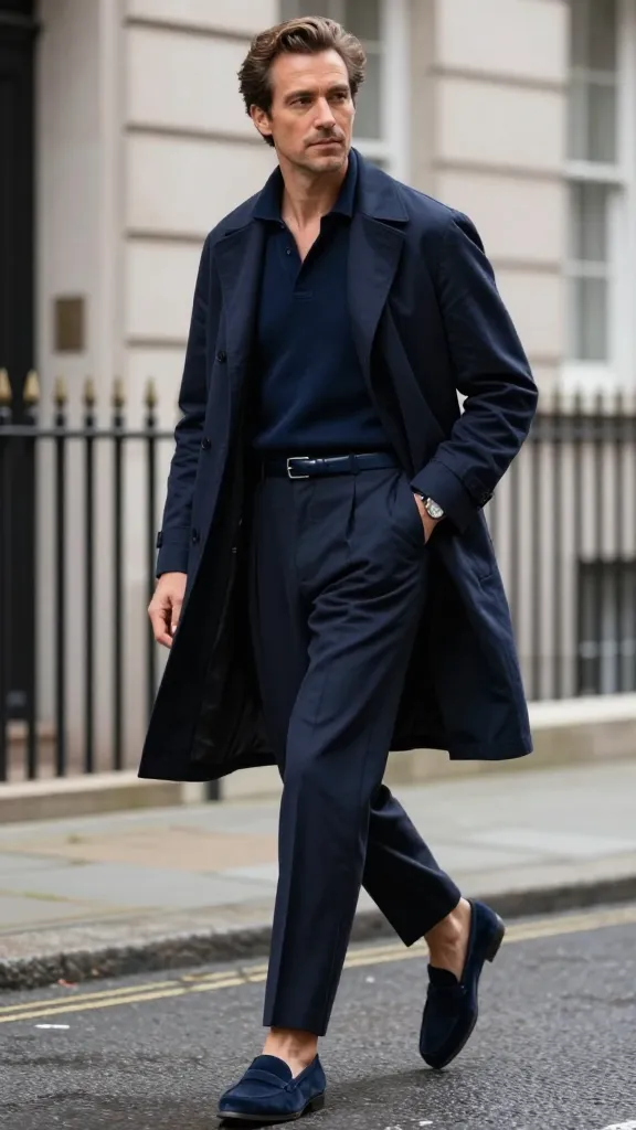 8 Old Money Outfit Men Ideas That Look Effortlessly Rich 11 Monochrome Mastery: Shades Of Navy Or Gray
