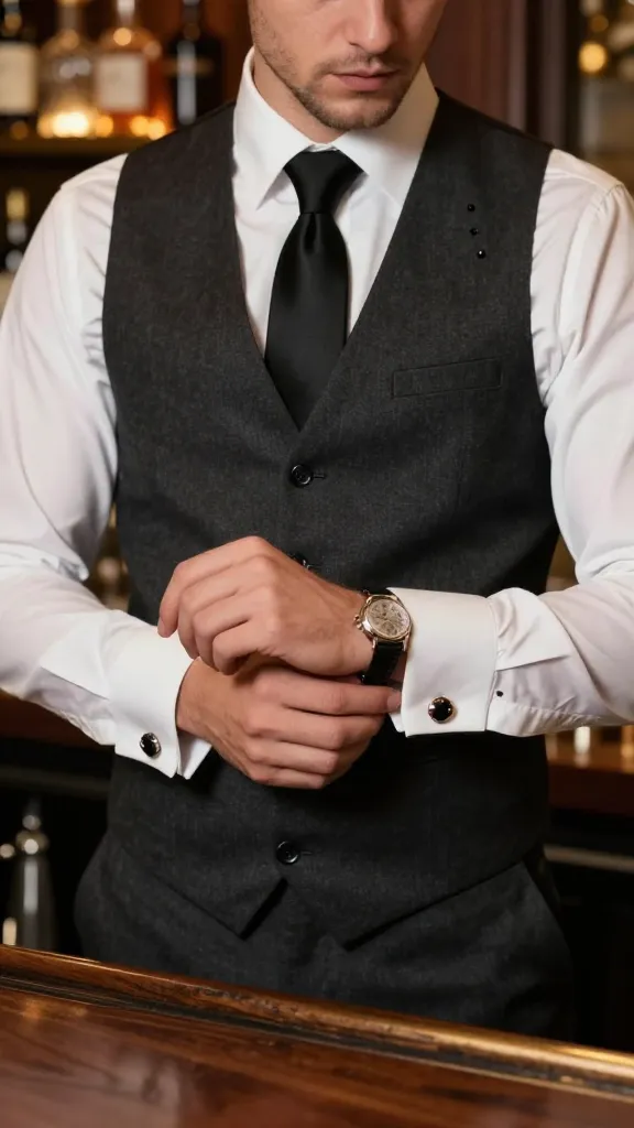Waistcoat Accessories: 12 Stylish Ways to Upgrade Your Look 12 Dressy Shirt Studs And Cufflinks Combo