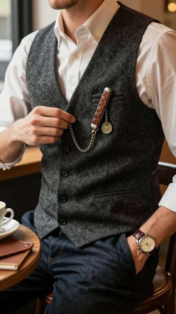 Waistcoat Accessories: 12 Stylish Ways to Upgrade Your Look 13 Pocket Knives And Fobs