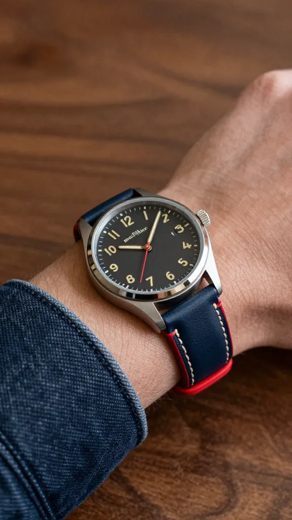 12 Custom Watch Straps Ideas for Men That Turn Heads 16 Color-Pop Stitching And Edge Paint