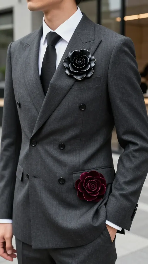 9 Brooches for Men's That Elevate Any Outfit 5 Floral Brooches For Sharp-Soft Contrast