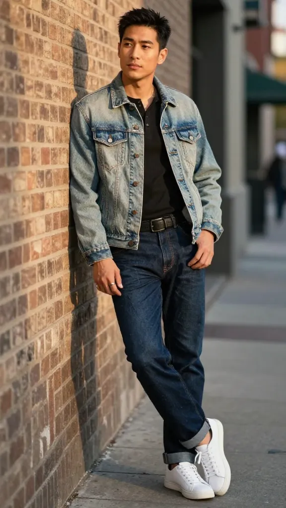 Textured Outfit for Men: 9 Ideas That Turn Heads 5 Rugged Denim On Denim, Done Right