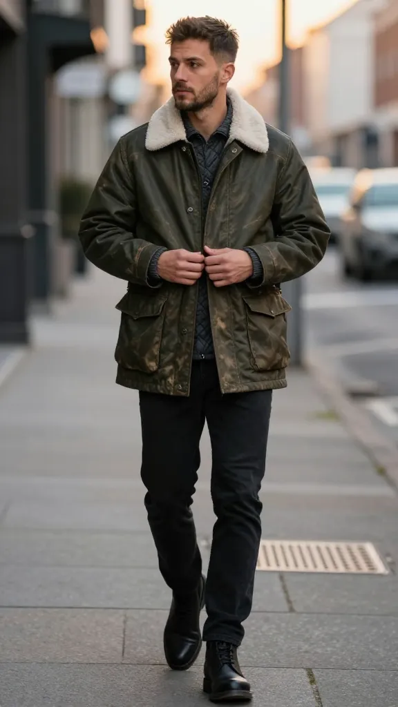 Textured Outfit for Men: 9 Ideas That Turn Heads 10 Statement Outerwear With Tactile Punch