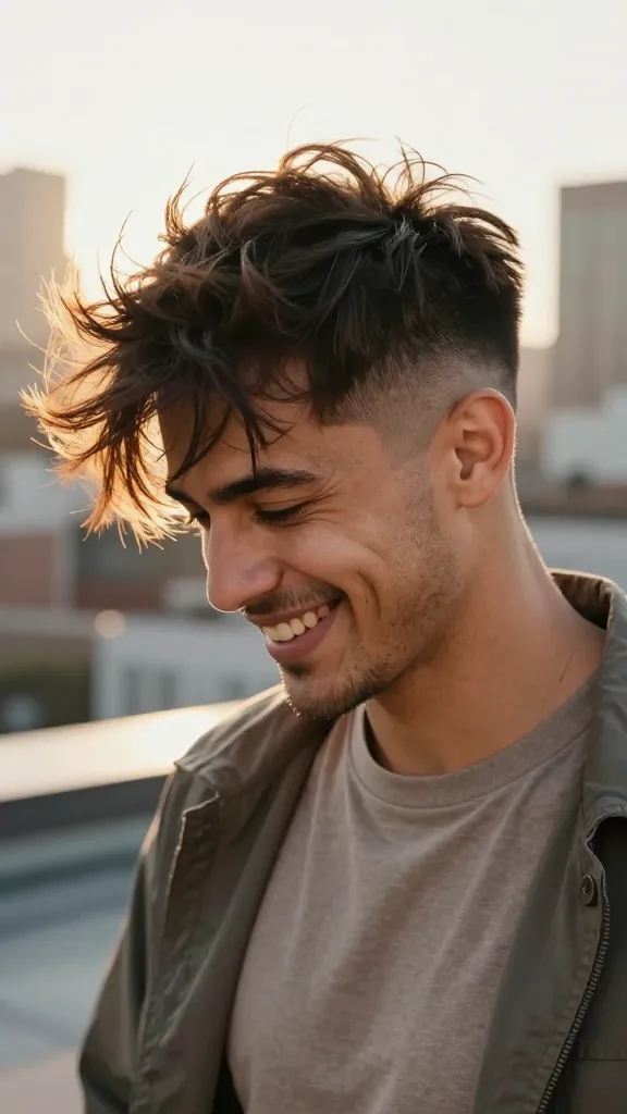 Mid Fade Hairstyles: 11 Viral Ideas for Men You Need Now 12 Mid Fade With Messy Brush-Up