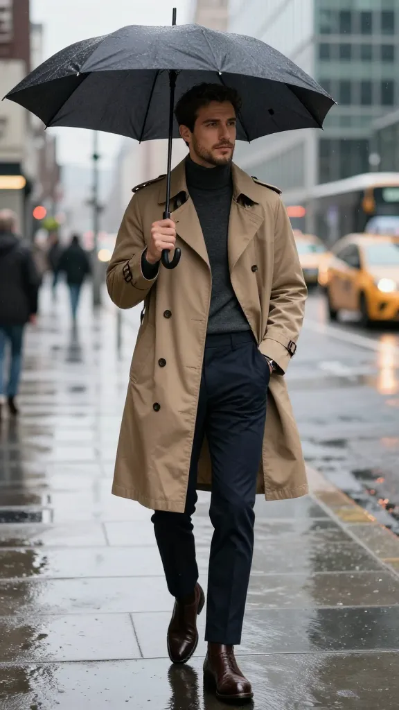 Preppy Outfits for Men: 9 Ideas That Look Effortlessly Sharp 11 Rainy-Day Prep: Trench And Turtleneck