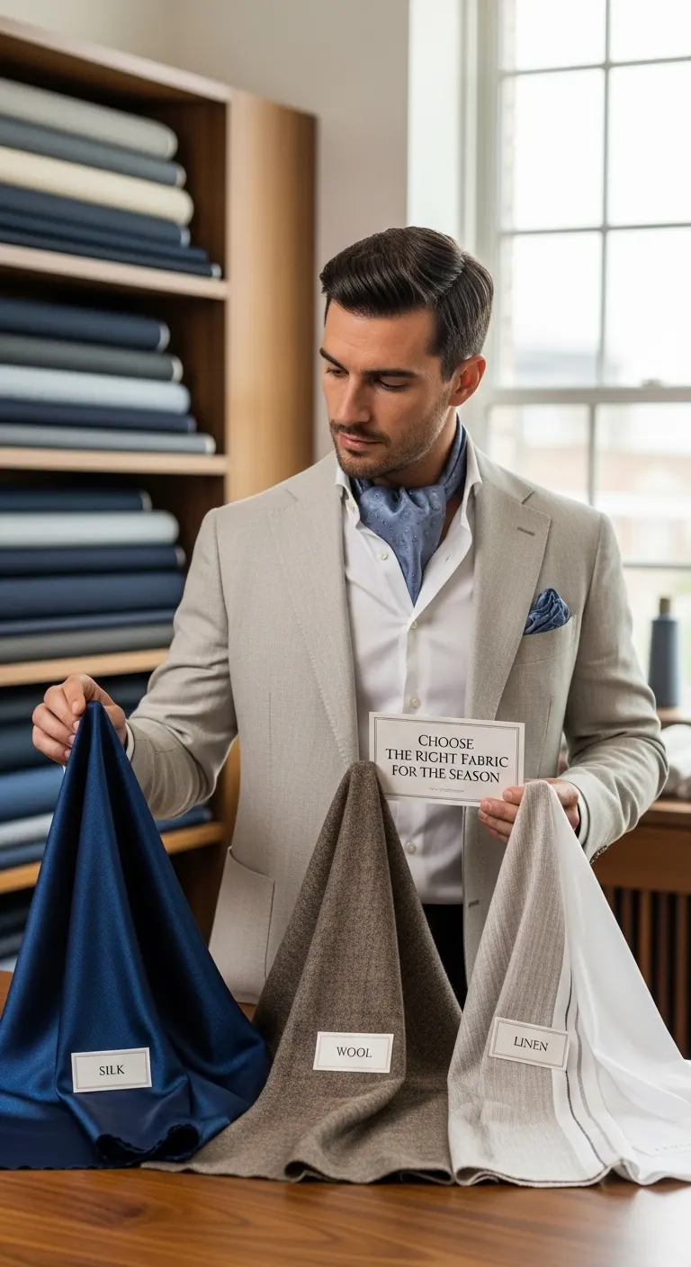 11 Cravats for Men That Elevate Any Outfit 8 Choose The Right Fabric For The Season