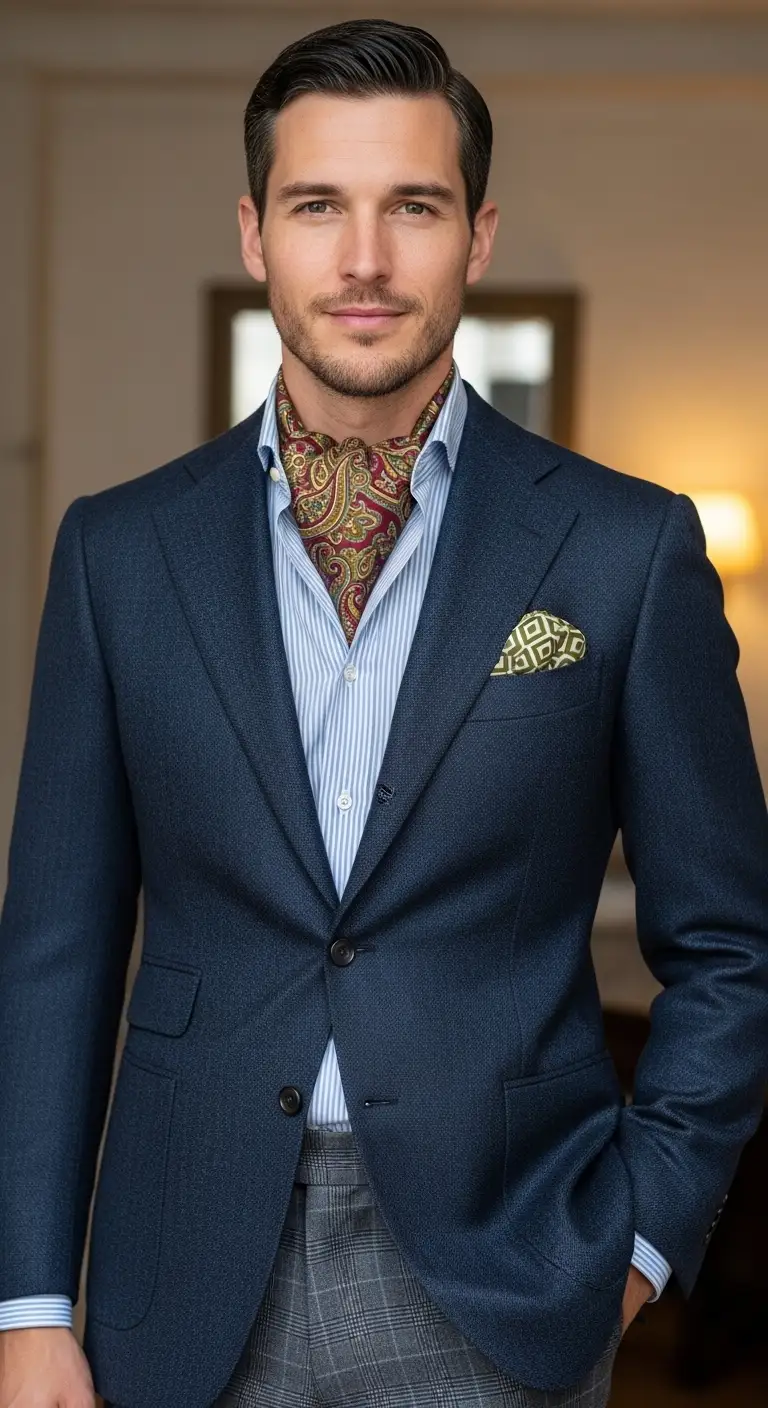 11 Cravats for Men That Elevate Any Outfit 7 Pair Patterns Like A Stylist