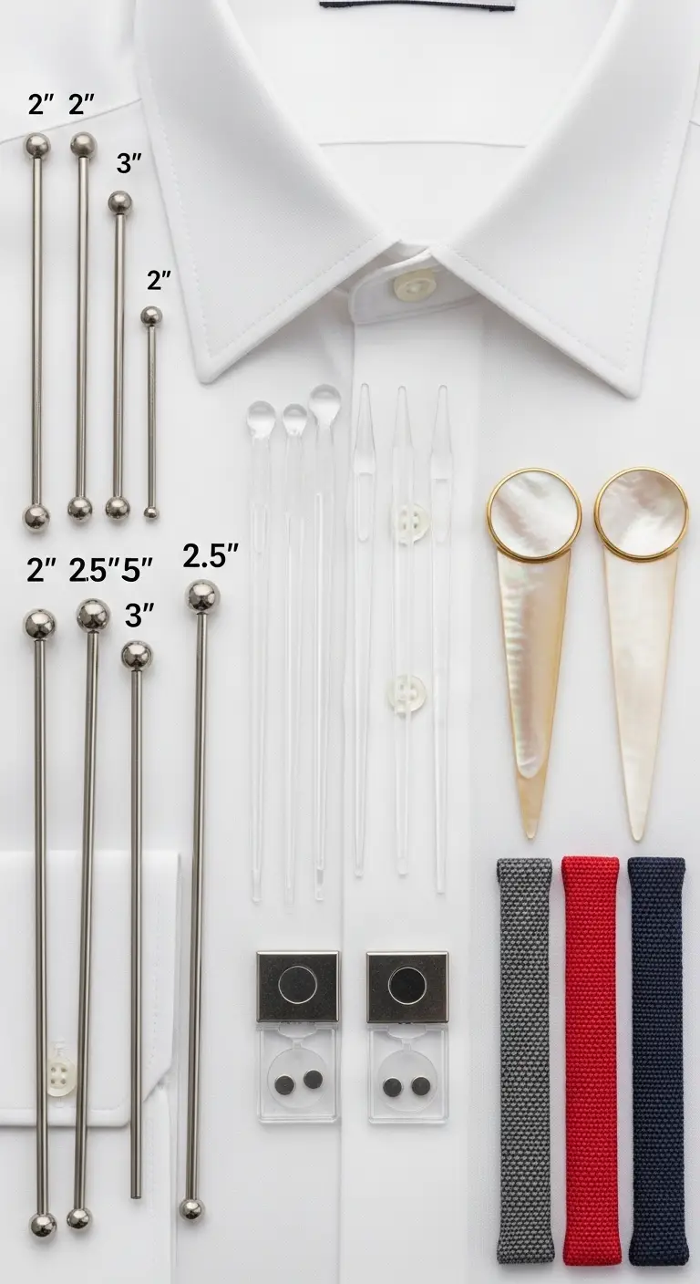 How to Use Collar Stays: The Complete Guide for a Sharp, Structured Look 4 Types of Collar Stays