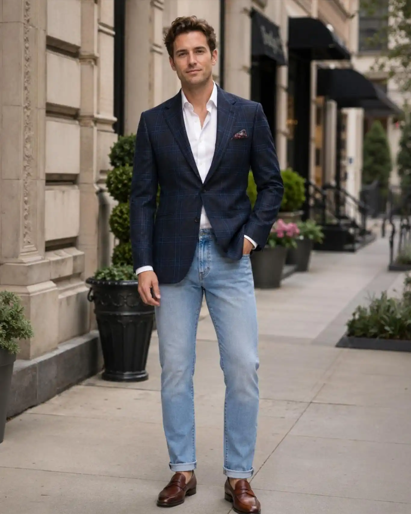20 Jeans with Blazer Outfit: The Style Upgrade Men Need 7 thenobledandy 1781290848