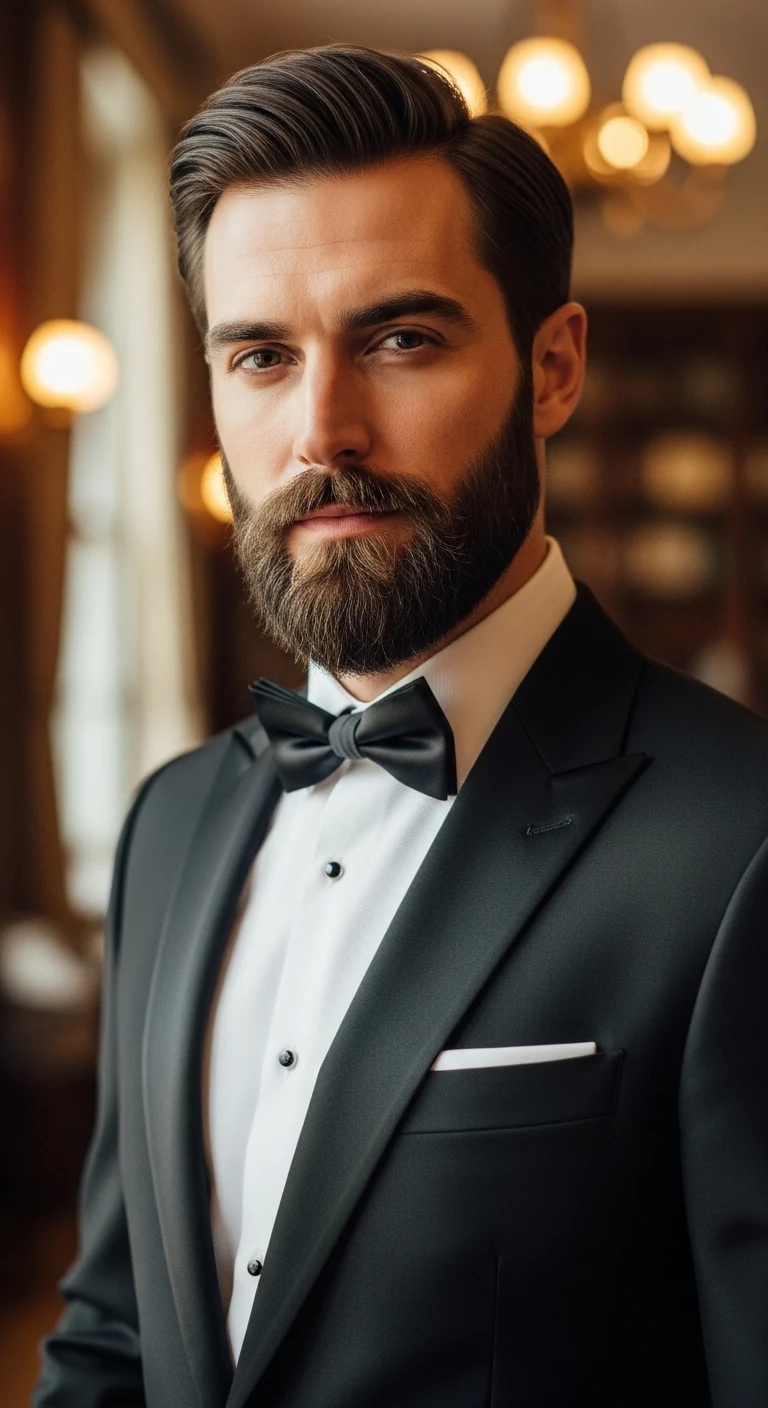 Formal Beard Styles: 11 Sharp Looks for Any Formal Moment 5 Classic Garibaldi with Trimmed Cheek Lines