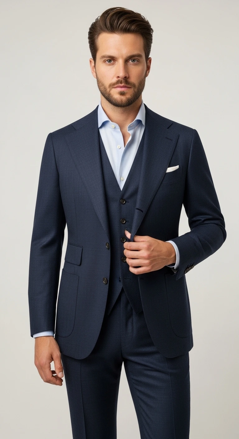 13 Men in Suits Looks That Always Impress 5 Classic Navy Suit for Everyday Confidence