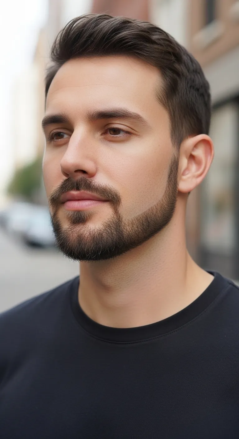 Beard Styles for Long Face: 9 Bold Ways to Add Width 8 Goatee With a Subtle Jawline Fade