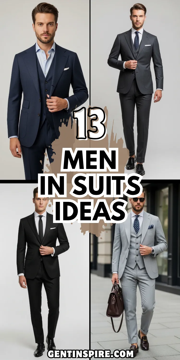 13 Men in Suits Looks That Always Impress 2 Men in Suits