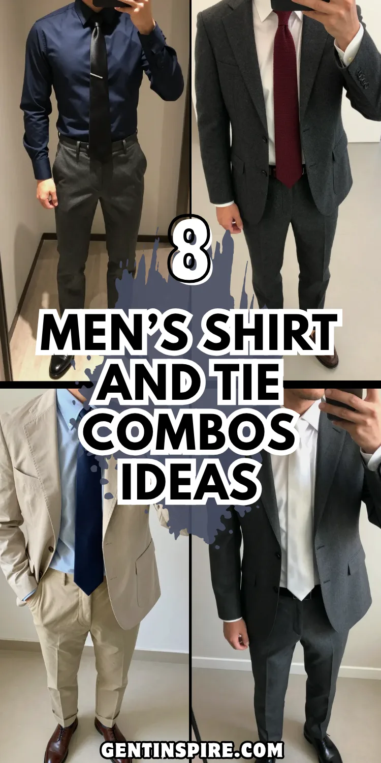 8 Men’s Shirt and Tie Combos Ideas That Elevate Your Style 2 Men’s Shirt and Tie Combos