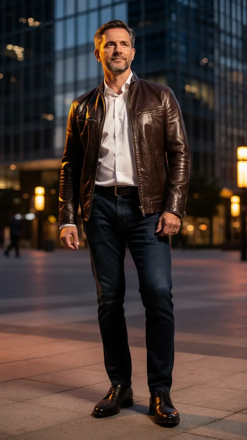 11 Men 40th Birthday Ideas: Style Wins Await 5 Playful Leather Jacket Moment That Says “I’m 40 and I Can Still Move”