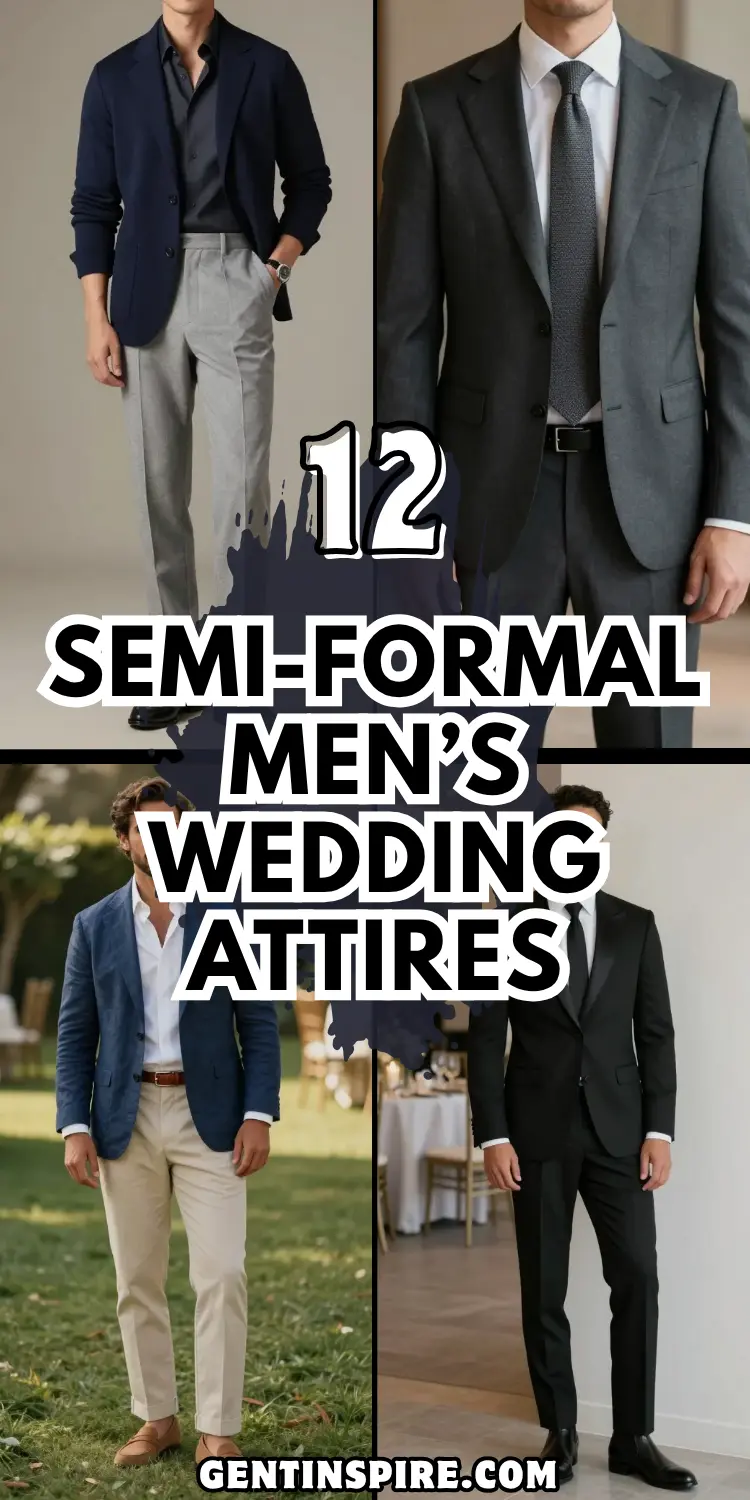 Semi-Formal Men’s Wedding Attires: 12 Sharp, Effortless Looks 2 Semi-Formal Men’s Wedding Attires