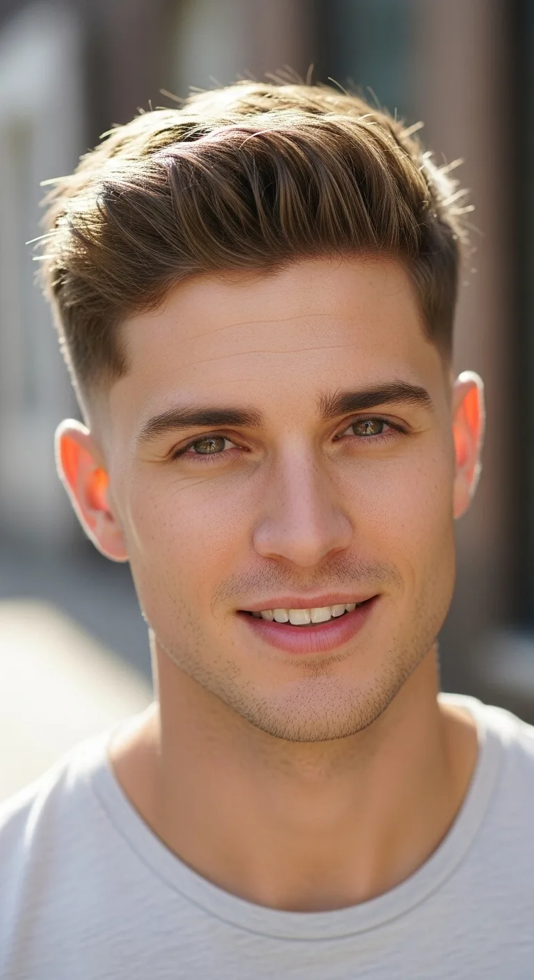 10 Crew Cut Hairstyles for Men That Look Insanely Sharp 5 Textured Crew With Choppy Top