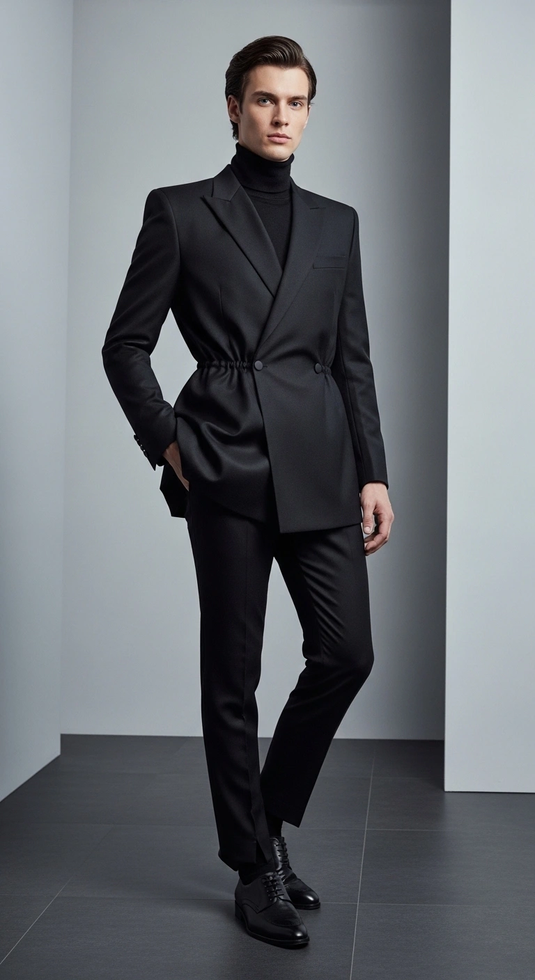 Men in Black Outfit: 12 Stylish Ideas for a Bold Look 3 Understanding Structure in Men in Black clothing