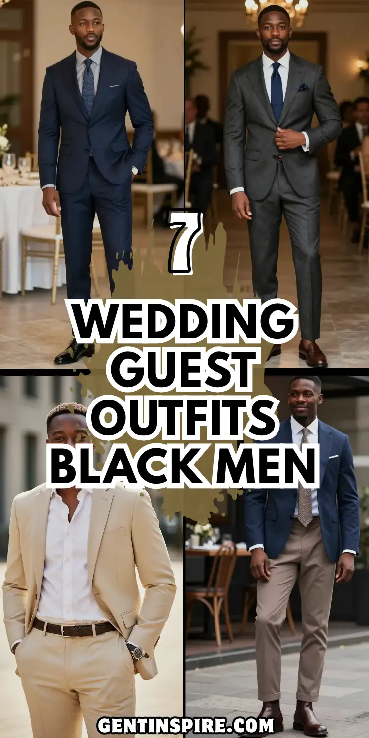 7 Wedding Guest Outfits Black Men: Sharply Styled 2 Wedding Guest Outfits Black Men