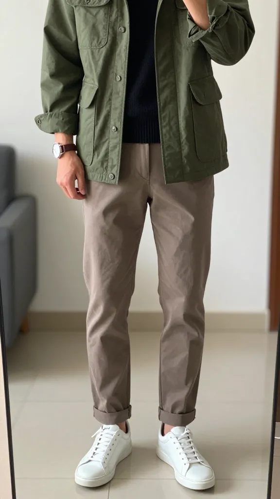 Men Jacket: 13 Sharp Fits You’ll Wear All Season 7 Olive Utility Jacket For Effortless Weekend Vibes