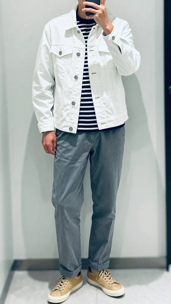 Men Jacket: 13 Sharp Fits You’ll Wear All Season 16 White Denim Jacket For Bright, Playful Spring Energy