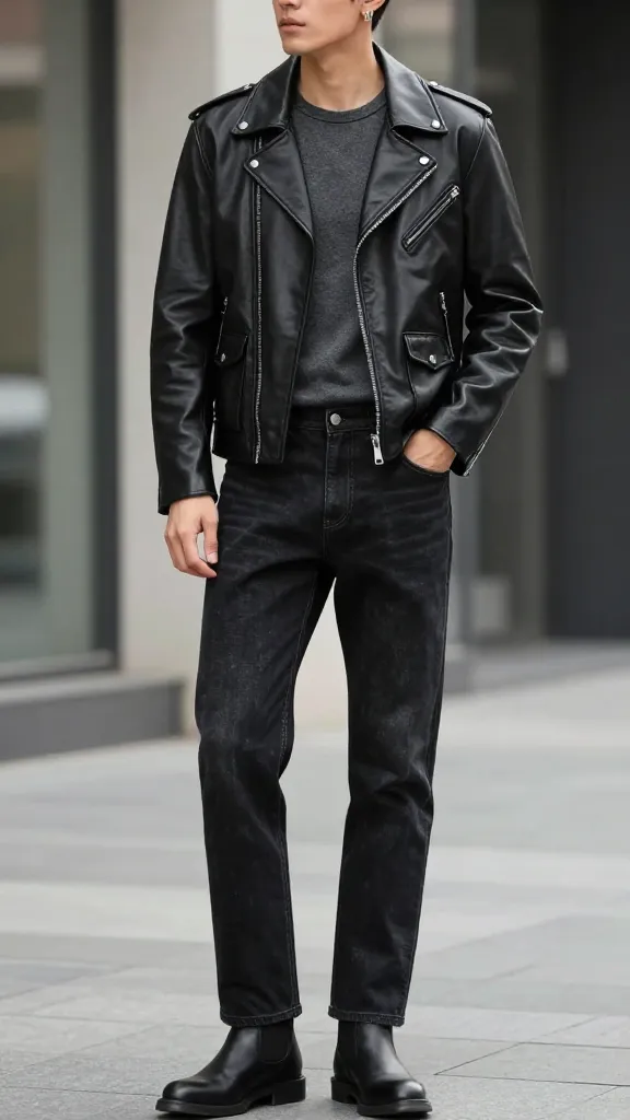 12 Men Ear Piercing: The Look book You Need Now 3 Subtle But Sharp Leather-Jacket Calm