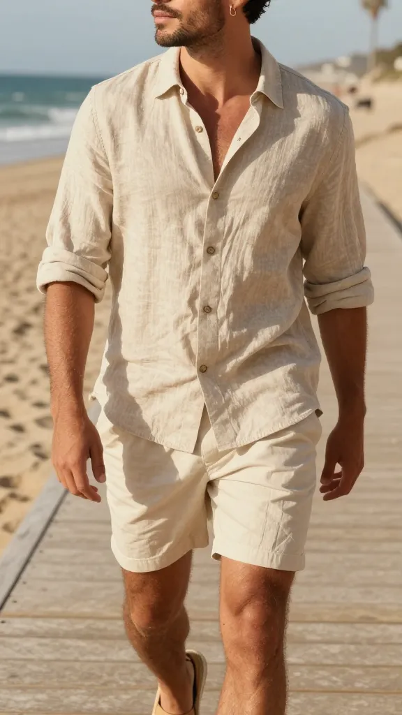12 Men Ear Piercing: The Look book You Need Now 8 Relaxed Linen Summer-Ready Ease