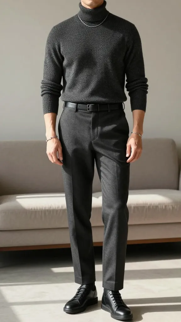 Men 50th Birthday Looks Worth Celebrating 10 Bold Minimalist: Monochrome Masterclass