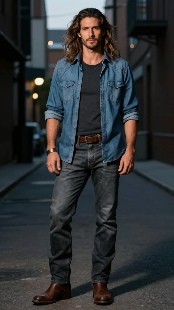 Is Men Long Hair the Secret Style Upgrade You’ve Been Missing? 5 Urban Cowboy: Rugged Yet Refined for City Nights