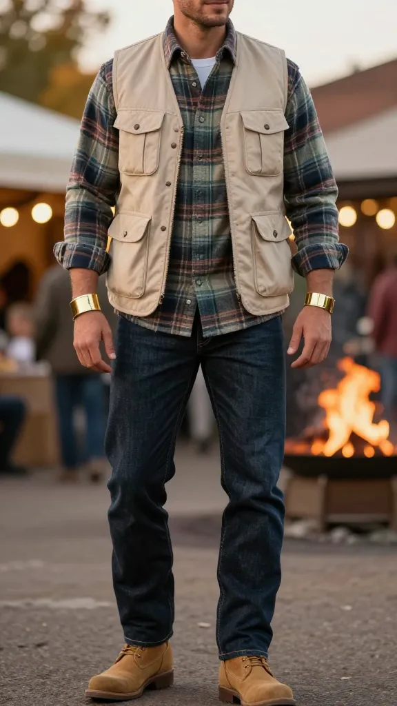 Men Valentines Gifts: 10 Chic Gear He’ll Love 7 Rugged Romance: Plaid Flannel and Leather Mix