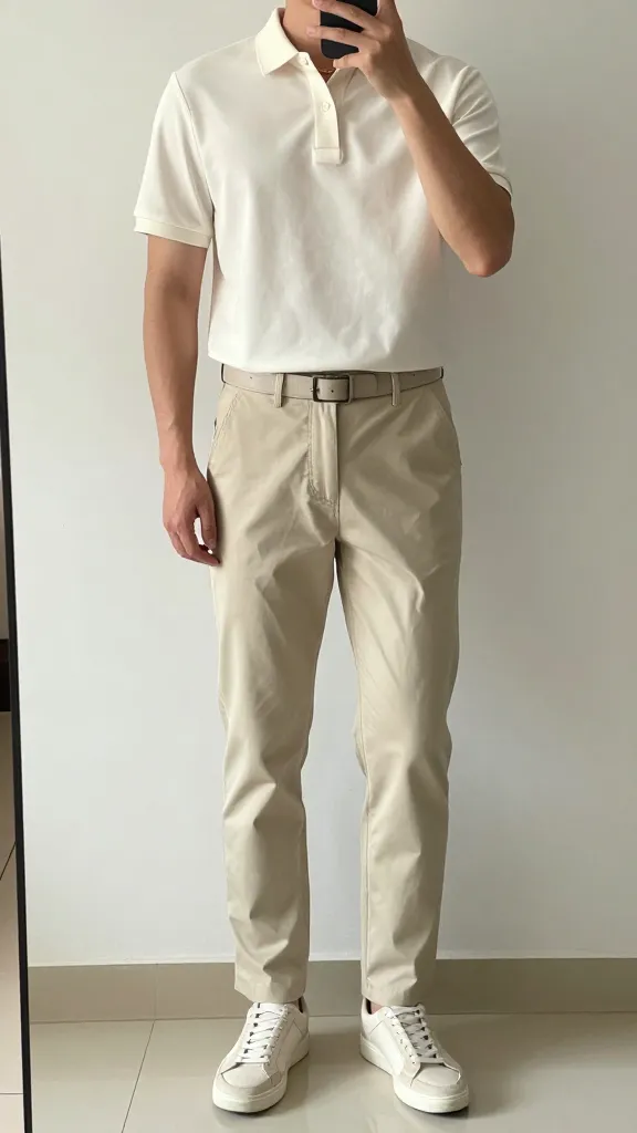 Men Polo Shirts Style for a Clean, Modern Look 6 Monochrome Polo Moment That Feels Elevated Without Trying