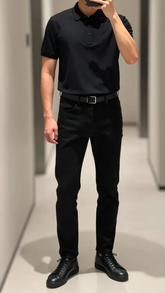 Men Polo Shirts Style for a Clean, Modern Look 13 Minimalist Polo With Black Skinny Jeans For Night-Out Ease