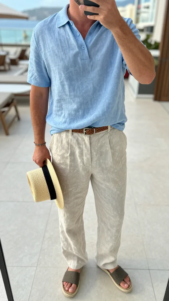 Men Polo Shirts Style for a Clean, Modern Look 14 Polo + Linen Trousers For Breezy Vacation Vibes