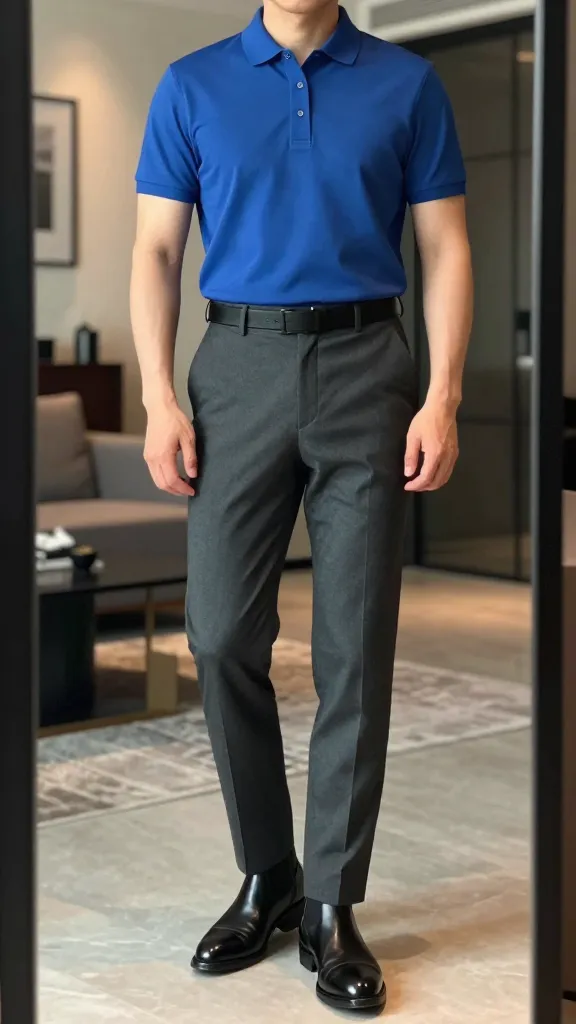 Men Polo Shirts Style for a Clean, Modern Look 16 Polo With A Statement Cap-Toe Boot For Day-to-Night Drama