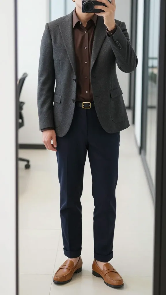 Brown Shirts Outfit: Effortless Style Secrets 3 Chocolate Belted Blazer Look That Feels Boss Without Trying