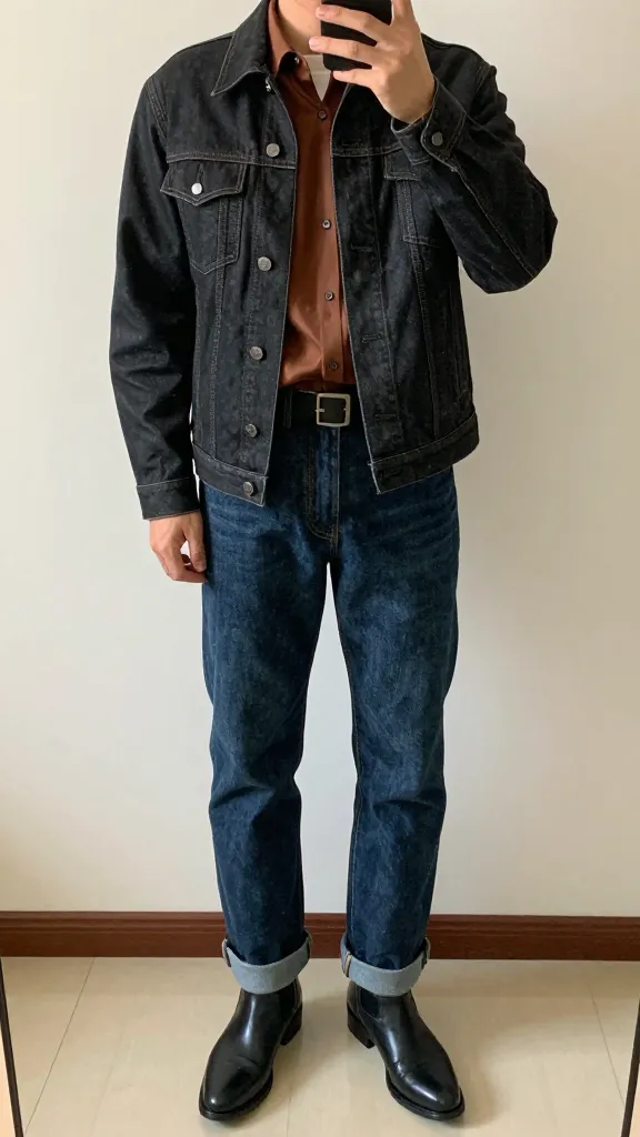 Brown Shirts Outfit: Effortless Style Secrets 6 Leather-Trim Denim Duo That Feels Effortlessly Cool