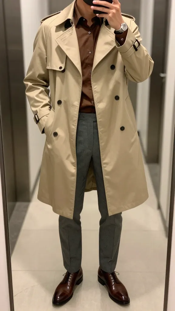 Brown Shirts Outfit: Effortless Style Secrets 11 Classic Trench + Brown Shirt Ensemble That Reads Timeless