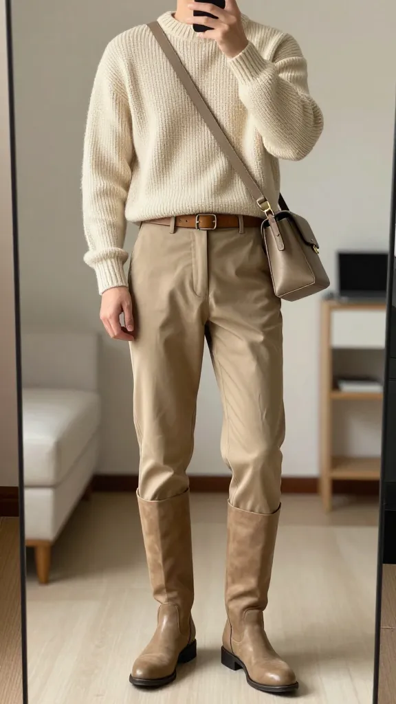 Brown Pants Outfit for Men for Every Occasion 6 Sand-Tone Monochrome Moment That Elongates Your Frame