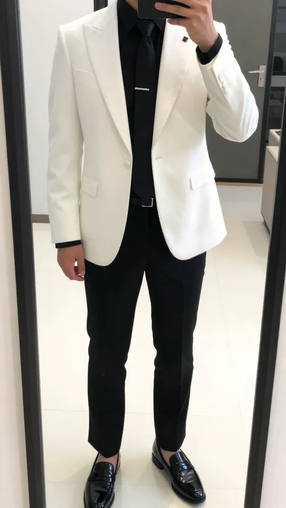 Want to Look Instantly More Sophisticated? Try These Men Formal Outfit Ideas 14 The Bold White Jacket Moment